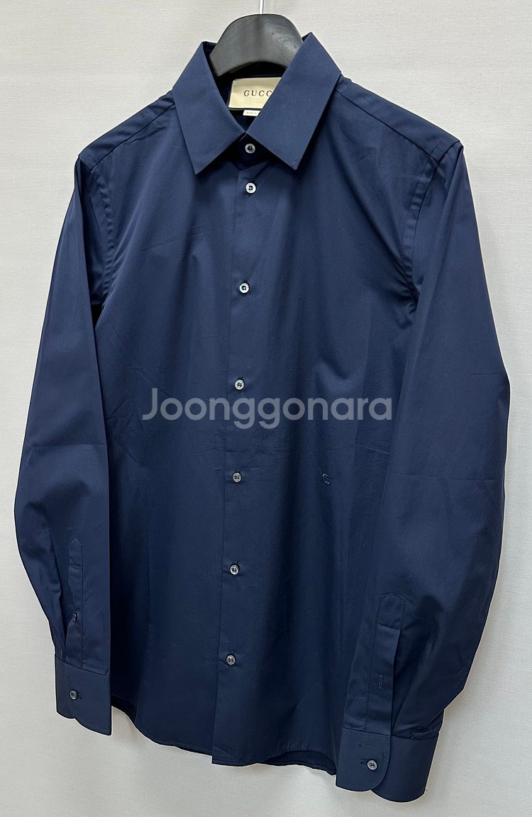 구찌 더블 G 자수 코튼 포플린 셔츠 ( 77 )--2