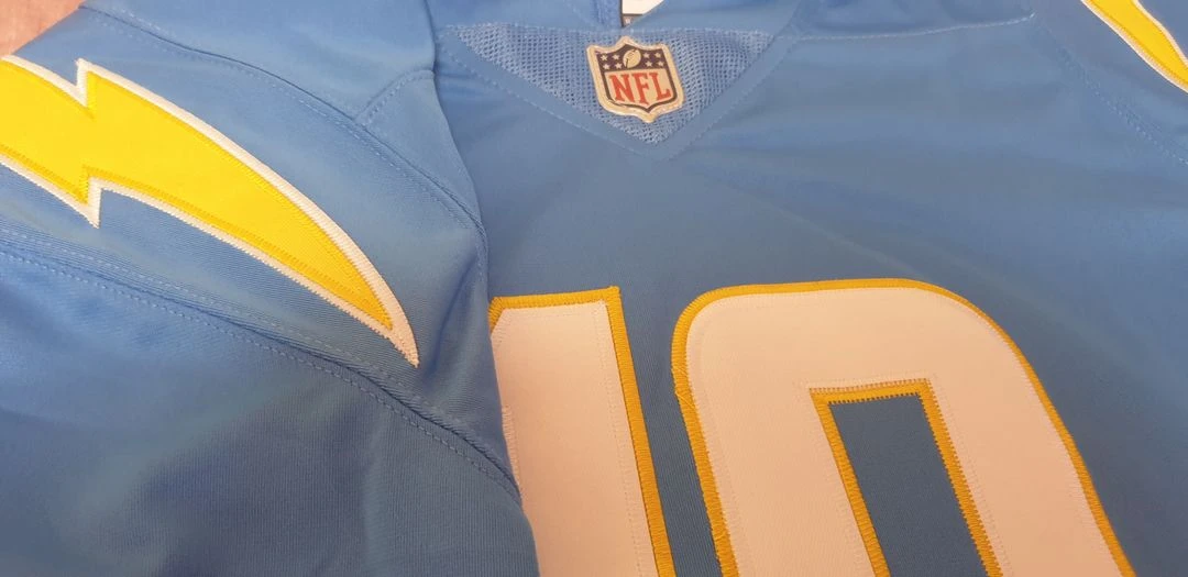 NFL LA차저스 자스틴 허버트 미식축구 유니폼 져지 이미지