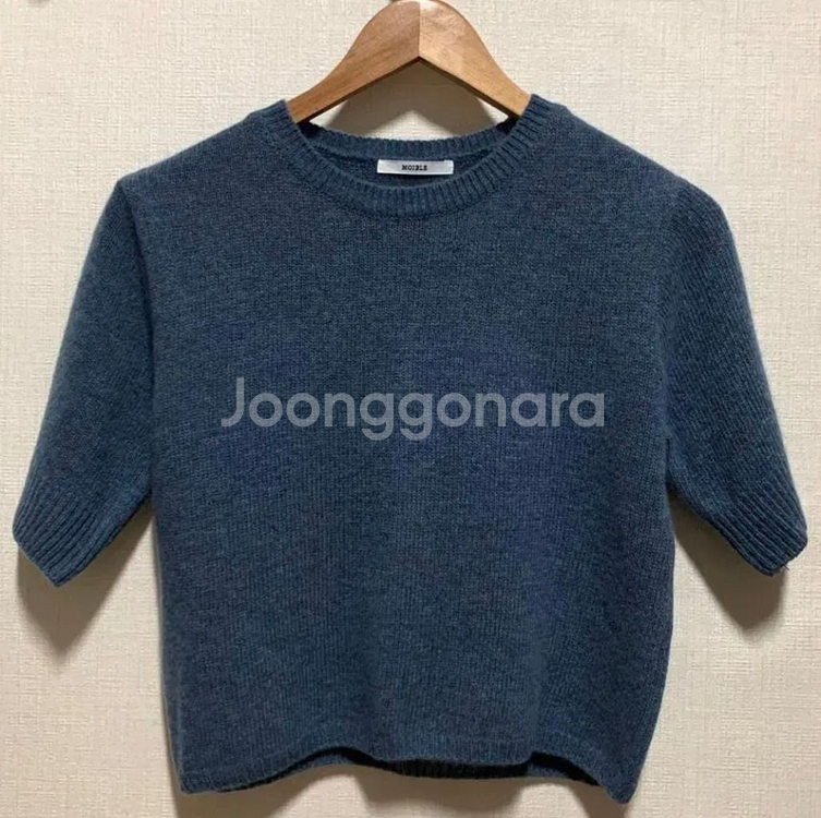 모겐트 오디너리먼트 모이블레 미뉴에트 블루 반팔 니트--9