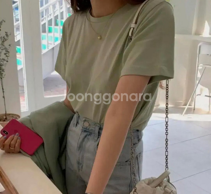 미뉴에트 가내스라 라룸 세라비 레드 반팔티 기본티--6