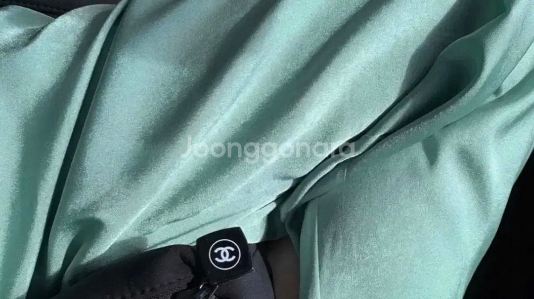 미뉴에트 스키니피그 라룸 민트 그린 새틴 샤틴팬츠 바지--4