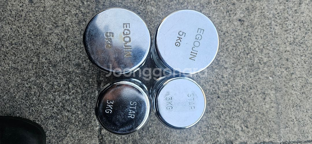 5kg 2개 3kg 2개 아령팝니다--1