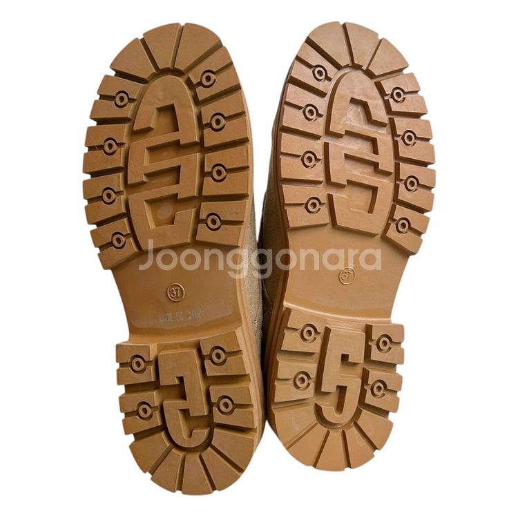 230스웨이드 워커 장화 지퍼 레이스업 로우힐 앵클부츠--6