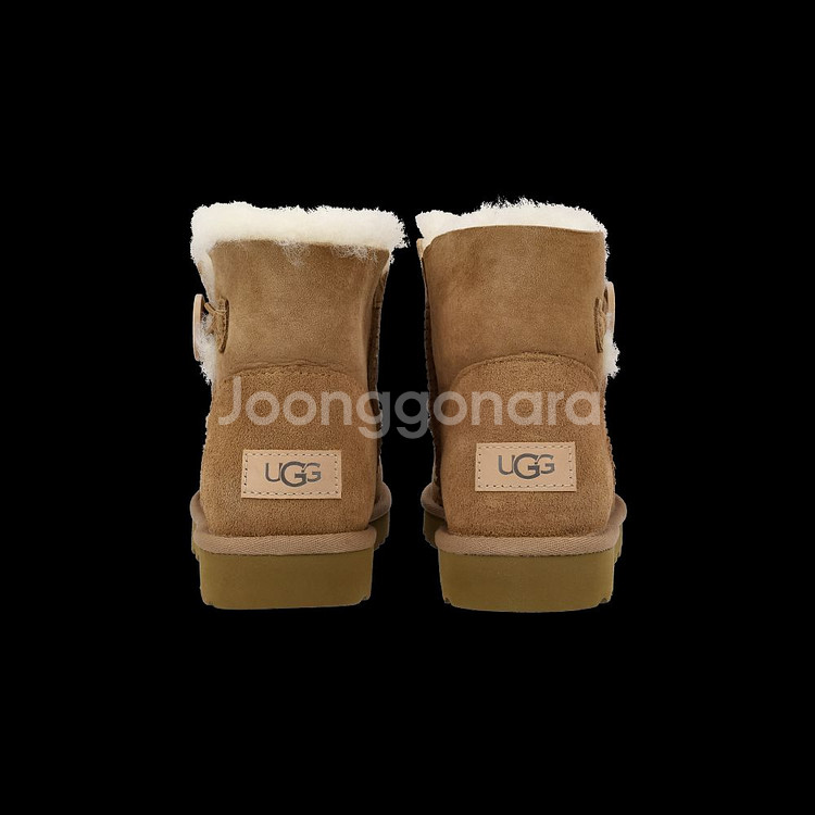 UGG 어그 미니 베일리 버튼2 부츠250 체스트넛--3