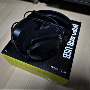 커세어 HS80 RGB 7.1채널 유선 게이밍 헤드셋