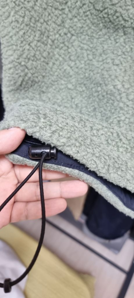 카키스 쉐르파 짚업 베스트 카키--4