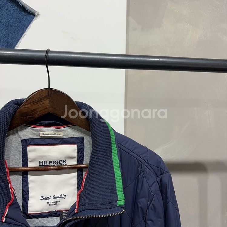 (100) 타미힐피거 캐주얼 클래식 퀼팅 패딩 자켓--1