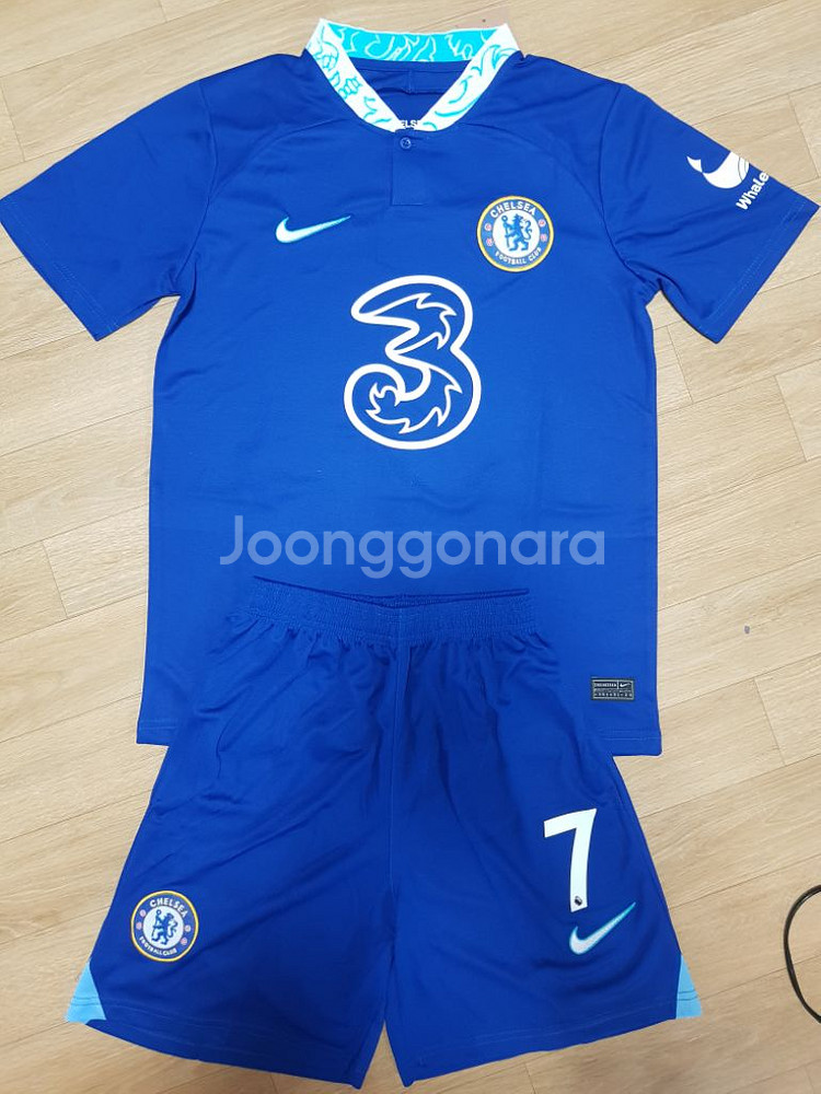 첼시 축구 유니폼 상하의양말세트 새상품 판매--3
