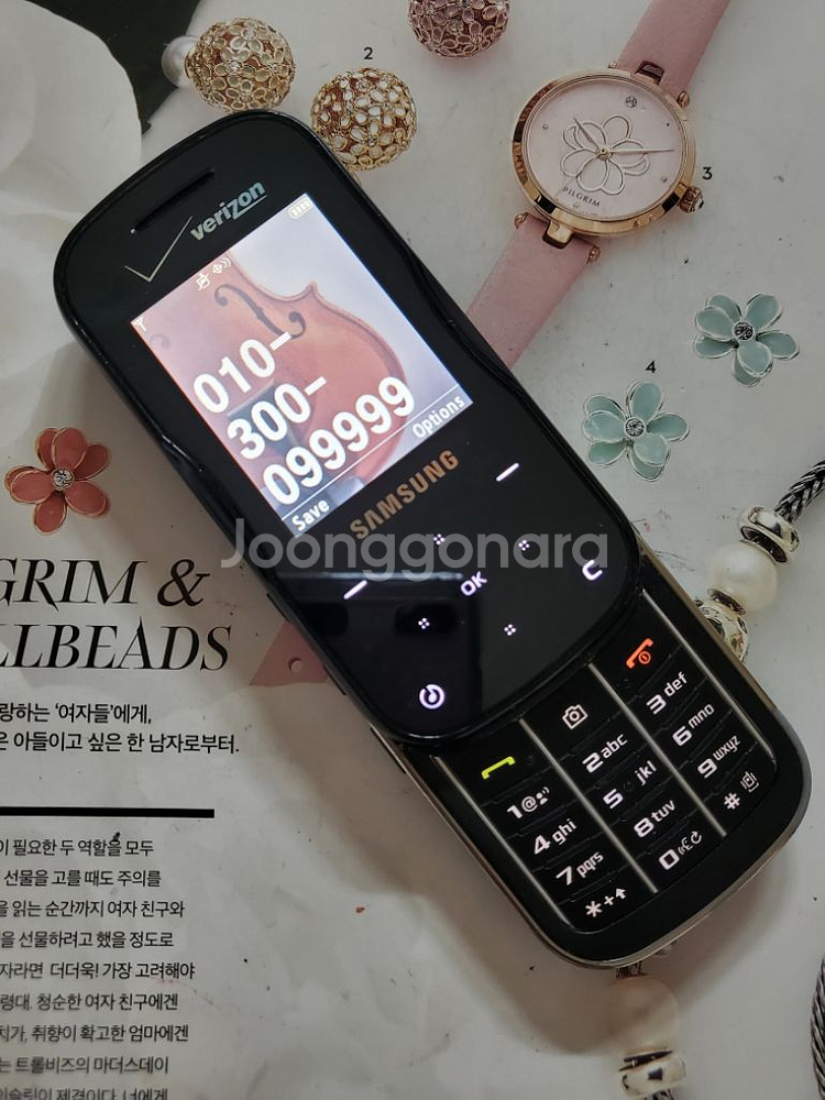 국내 미출시 삼성 sch-u490 미국 버라이존 희귀폰--1