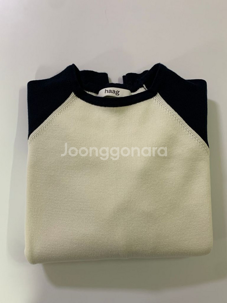 헤이그 니트 haag chewy sweater navy--2