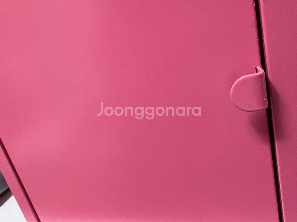 이케아 릭스훌트 25x25x25 핑크 철체 수납함 판매--6