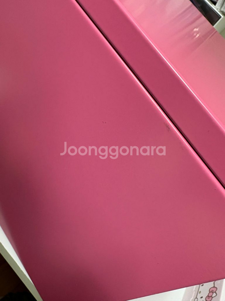이케아 릭스훌트 25x25x25 핑크 철체 수납함 판매--3