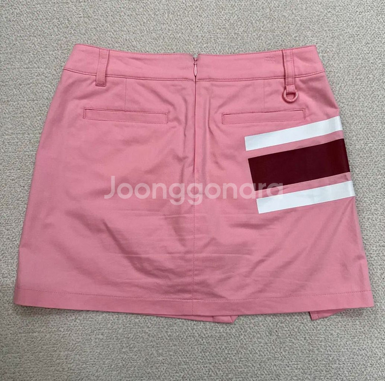 와이드앵글 골프 트임 디테일 면스판 큐롯 치마 스커트--1