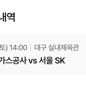 (완료) 2/1 대구한국가스공사 : 서울SK 1층