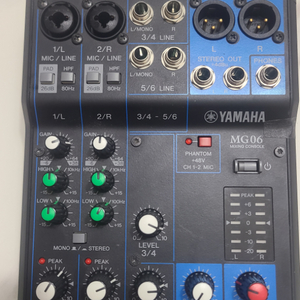 YAMAHA 야마하 MG06 6채널 라이브 음향 사운드