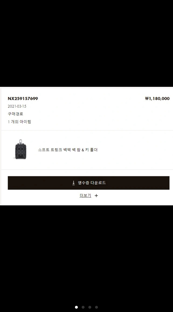 루이비통 소프트 트렁크 키링--3