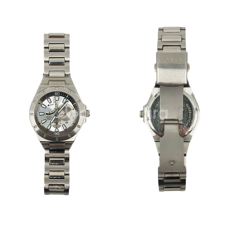 게스 GUESS 스틸 쿼츠 시계 I11044G1 45m--5
