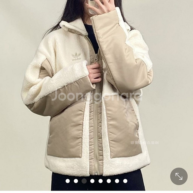 아디다스 쉐르파 여성 후리스 뽀글이 자켓--1