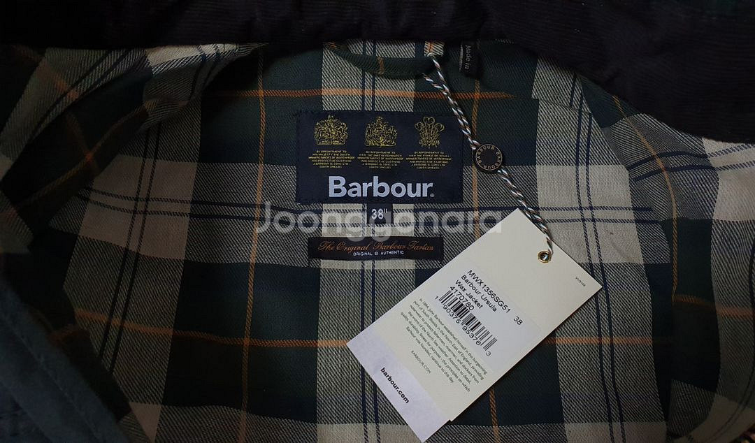 [Barbour] 바버 우슐라 왁스자켓 38 (새상품)--2