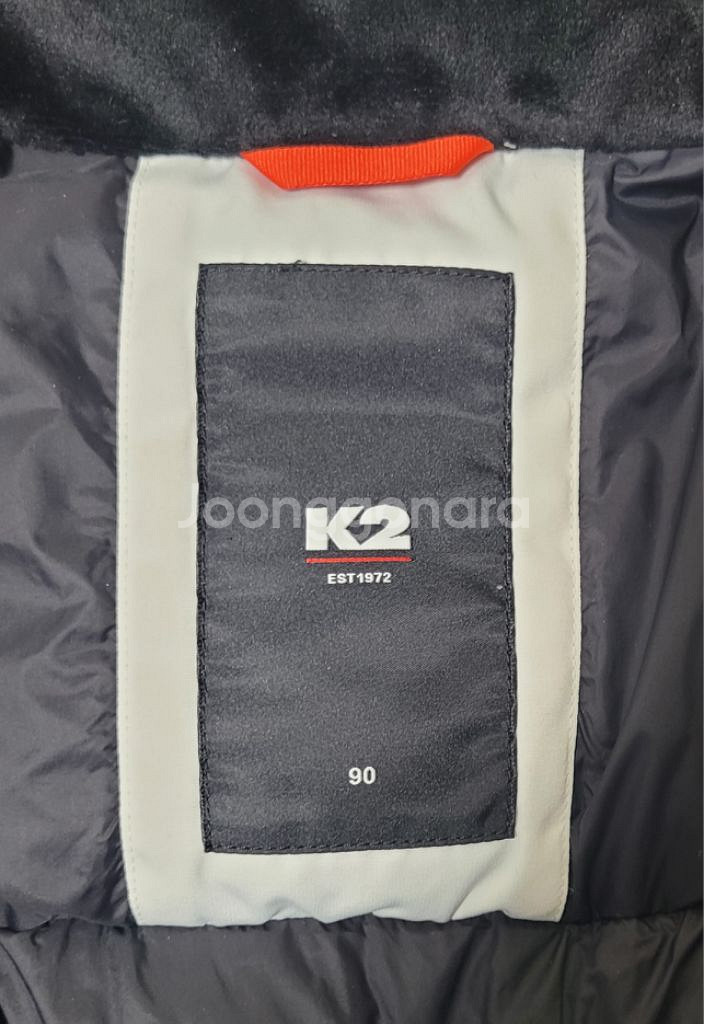 케이투 덕다운 봄버재킷 숏패딩 너구리털 남성S 여성L--4