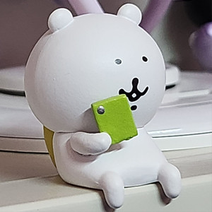 담곰이 농담곰 앉아 있는 나가노 스마트폰 피규어 가챠