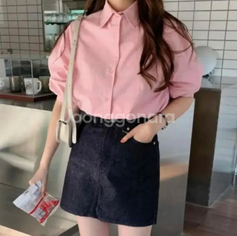 미뉴에트 가내스라 프롬비기닝 버베인 생지 데님 스커트--2
