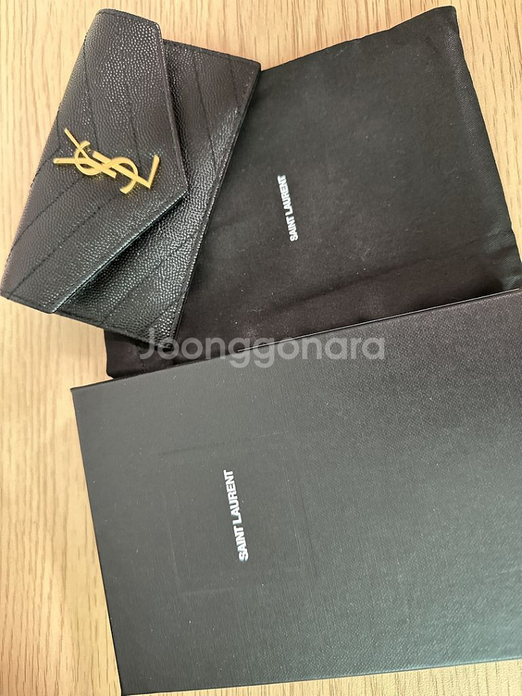 입생로랑 카드지갑 새상품 정품보증서 포함--6