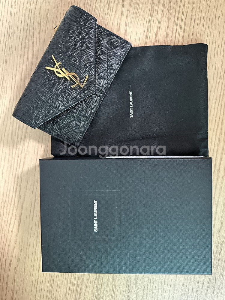 입생로랑 카드지갑 새상품 정품보증서 포함--3