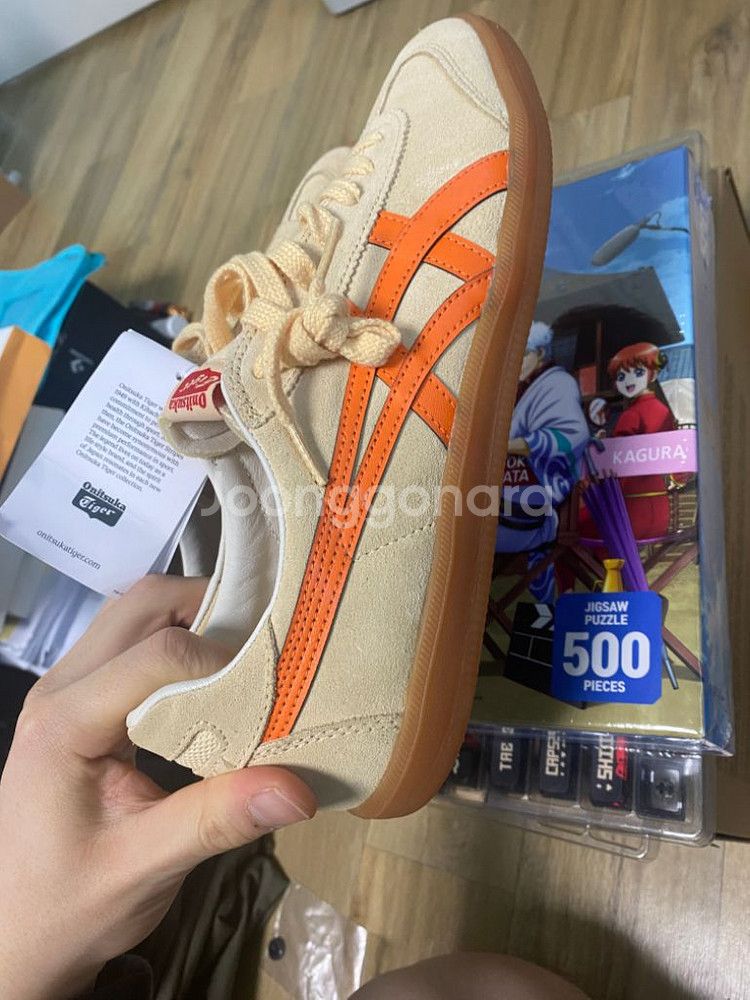 Onitsuka Tiger 토쿠텐 베이지/오렌지 새상품--3