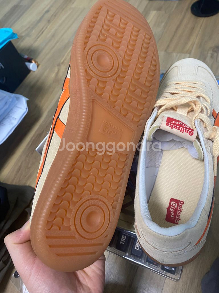 Onitsuka Tiger 토쿠텐 베이지/오렌지 새상품--2