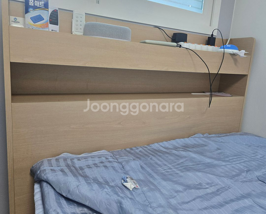 침대(싱글)서랍장겸용,메트리스포함--3