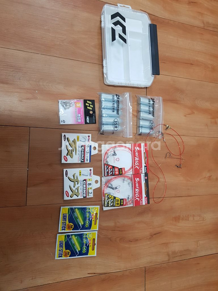 천류 원투낚시대+릴+채비+보관함 full set--7