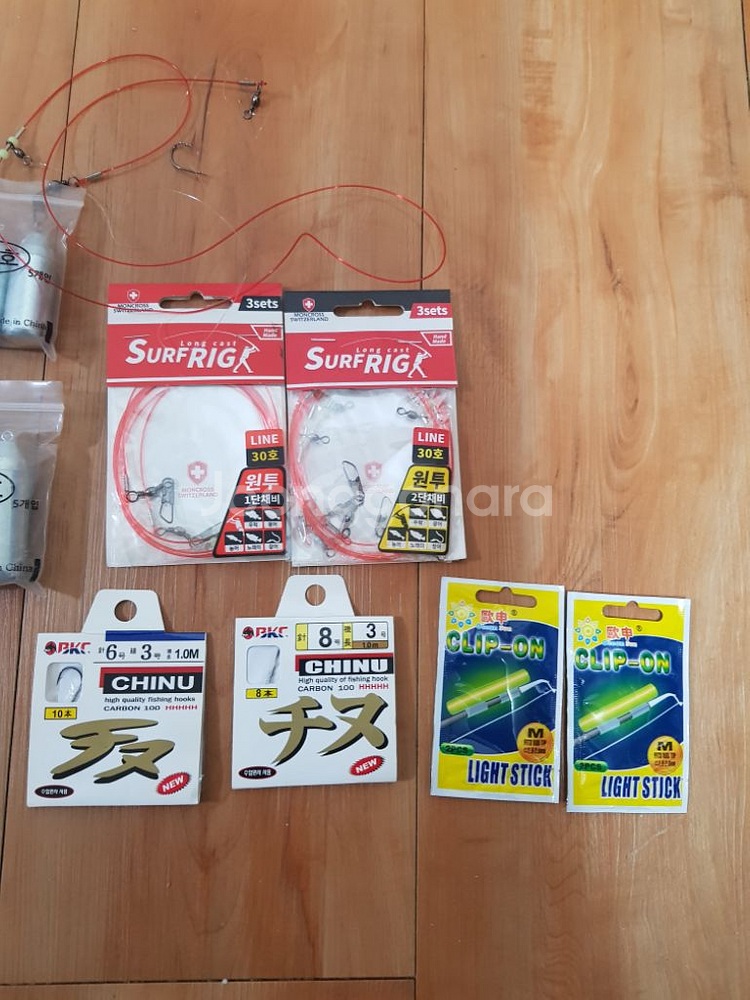 천류 원투낚시대+릴+채비+보관함 full set--9