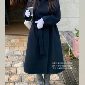 온트 ownt 딥네이비 핸드메이드코트