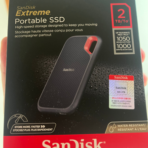 (개봉x) 샌디스크 Extreme 2TB 외장 SSD