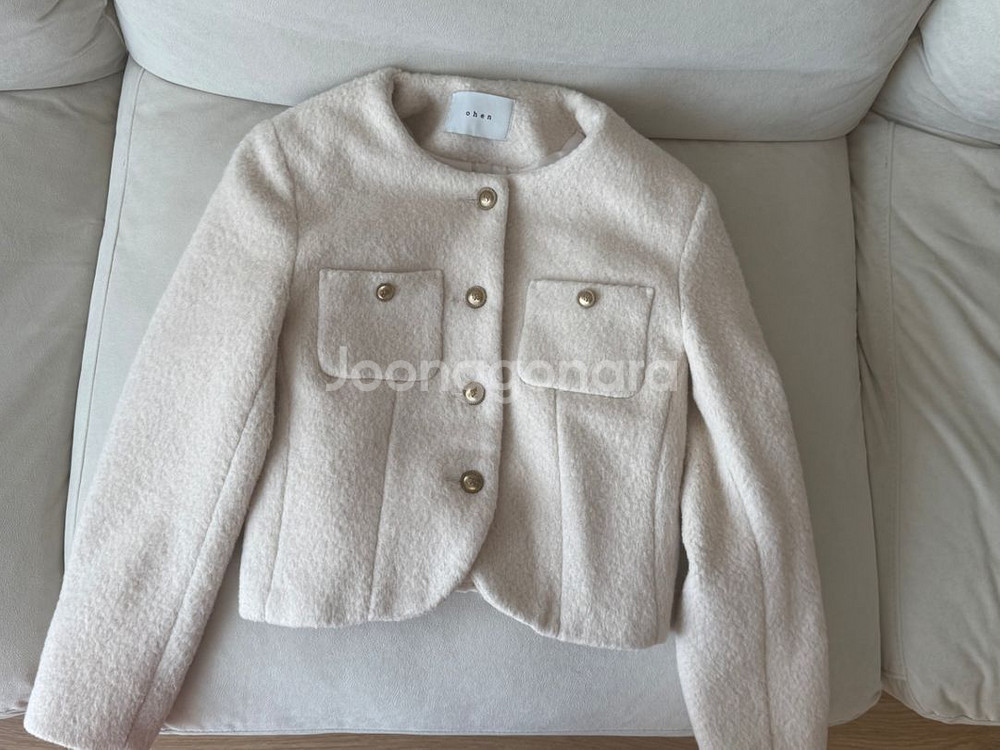 숏 코트 아이보리--3