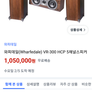 와피데일vr-300 스피커 5채널+야마하 R-S202