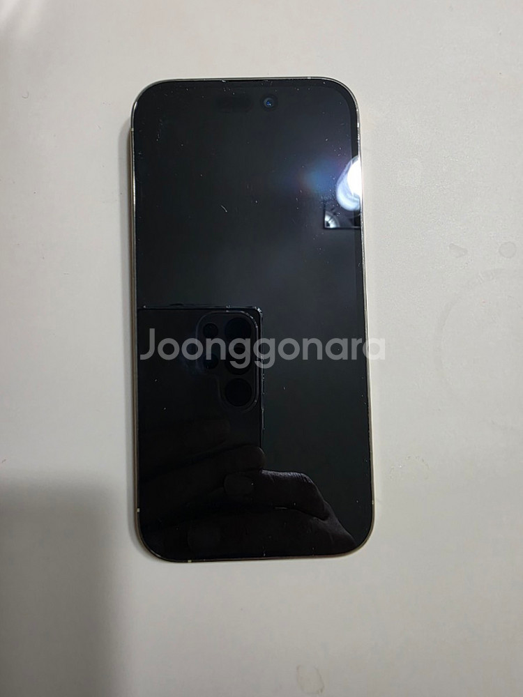 아이폰 14pro 256GB 골드 + 정품충전기--2