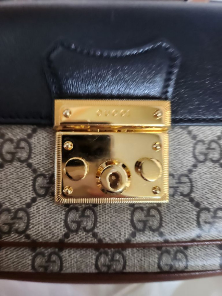 구찌 패드락 탑핸들백 숄더백 정품 이미지