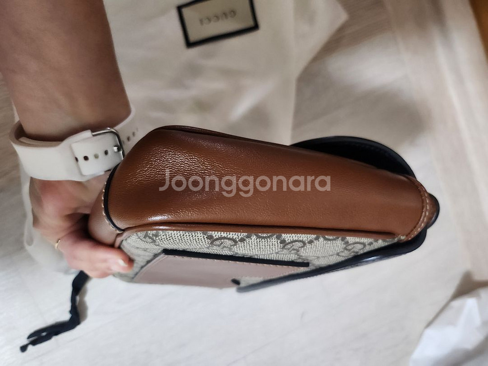 구찌 패드락 탑핸들백 숄더백 정품--4