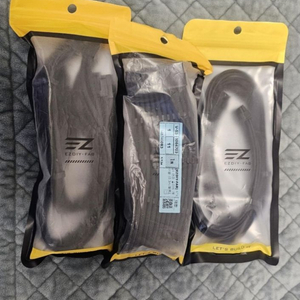 EZDIY-FAB 슬리빙 케이블 4pack 블랙