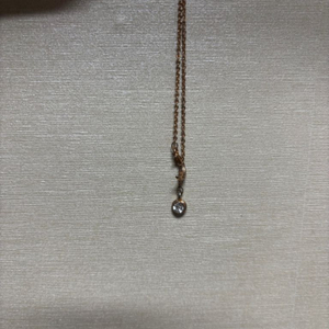 로이드 로즈골드 달 목걸이 10k