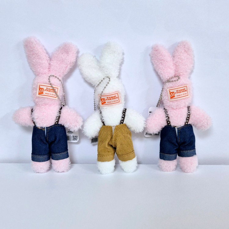 리틀 바니 멜빵 바지 토끼 인형 키링 가방고리 볼체인 이미지