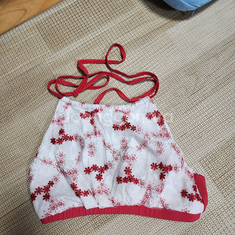 폴웨어 무엘 플로워 레드 상의--1