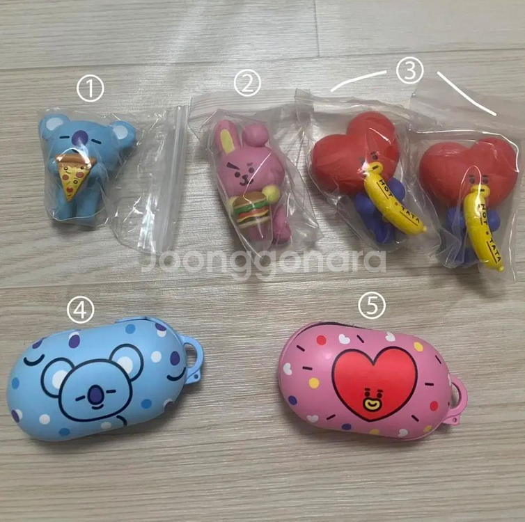 방탄소년단 BTS BT21 키링 피규어 버즈 케이스--5