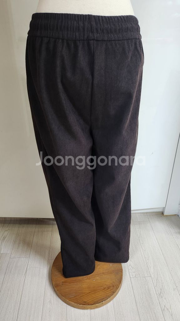 (새상품)여자 골덴 밴딩바지 허리단면 37cm--2