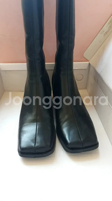 스퀘어롱부츠 250~255--2