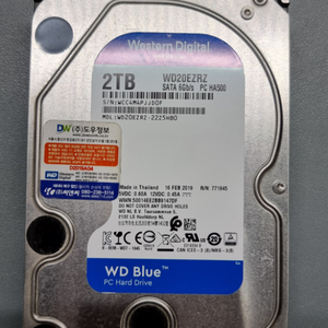 wd blue hhd 3.5인치 2tb