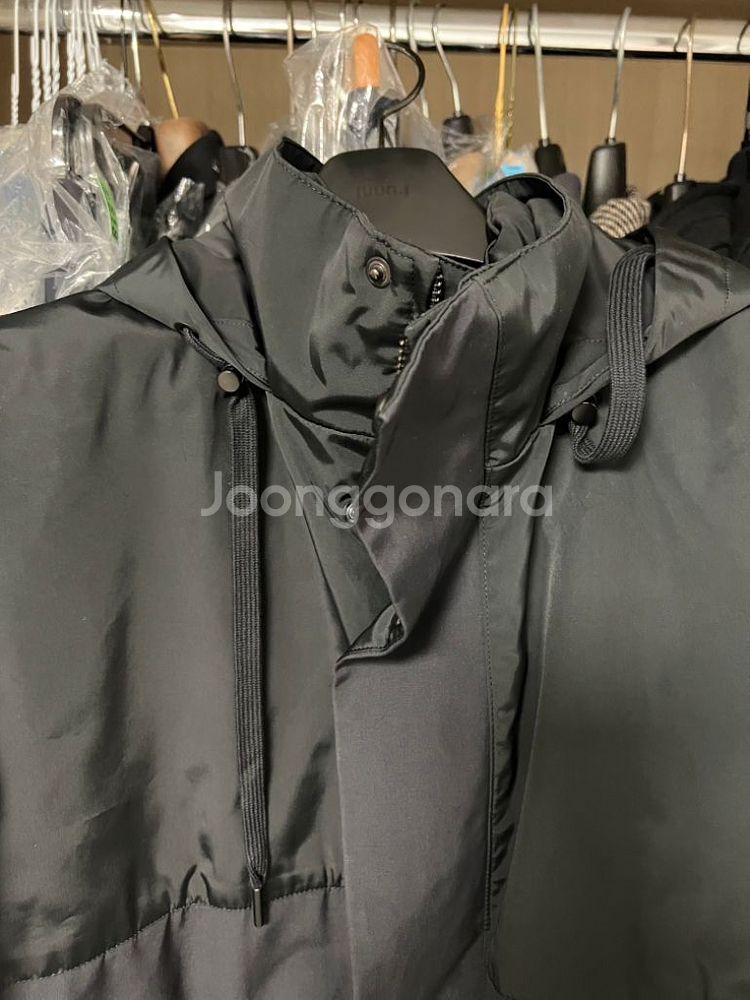 띠어리 필립 이중 패딩 파카 블랙 M--1