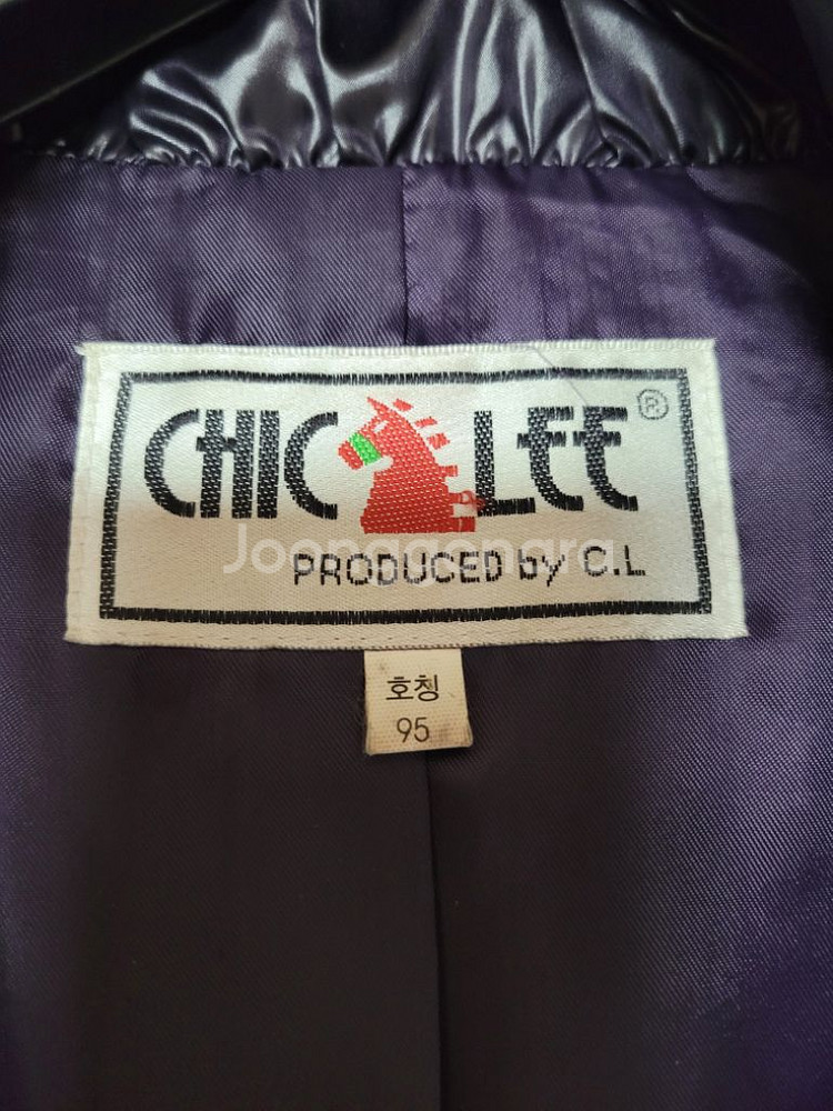 chiclee 쉬크리 롱 패딩 95 퍼플--3